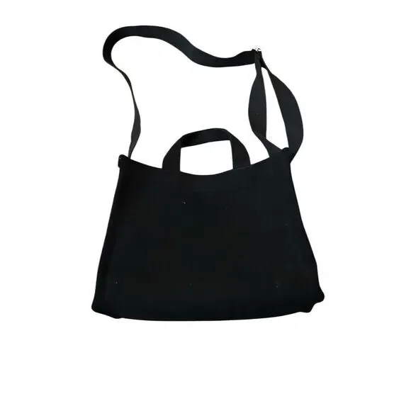 Uerruam Women's Black Corduroy Tote Bag with Adjustable Strap - Picture 2 of 7